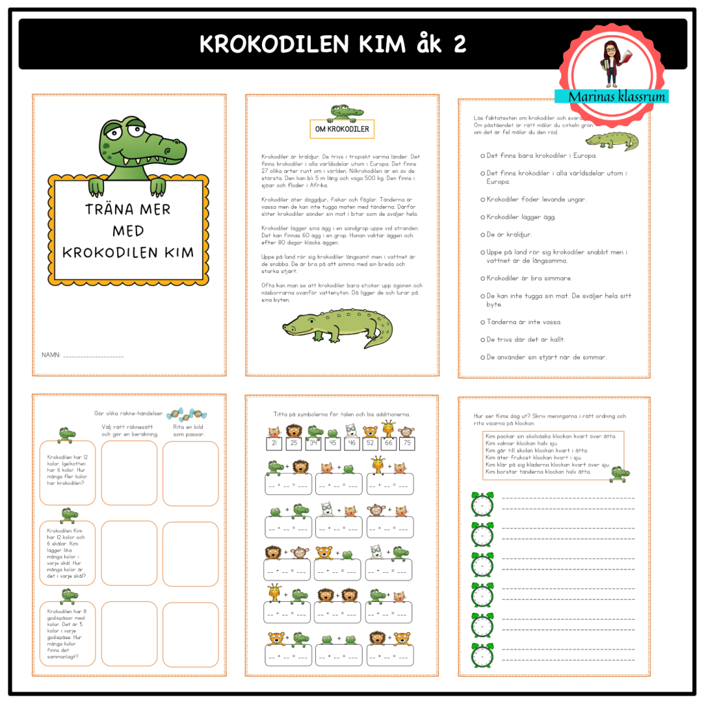 Krokodilen Kim åk 2