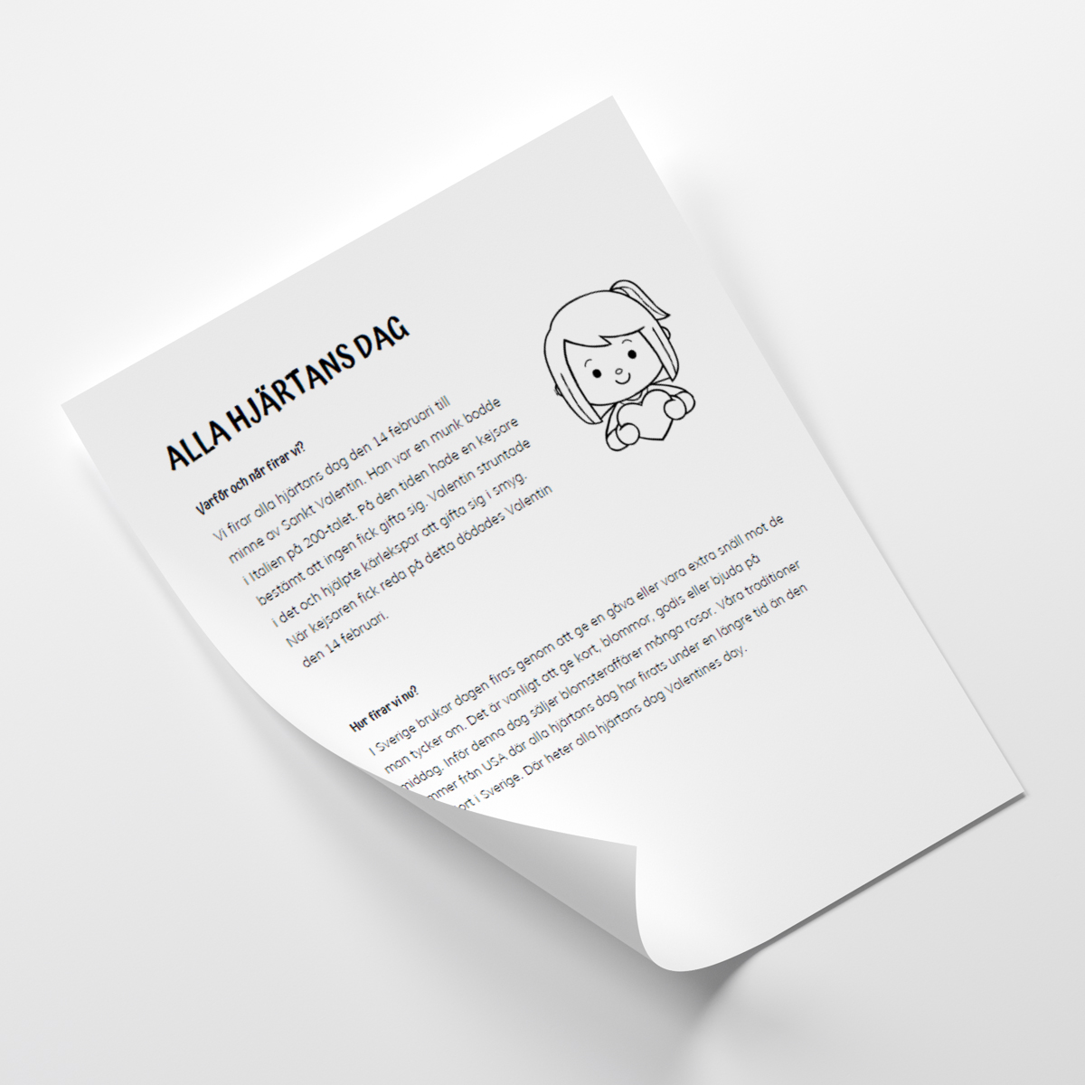 Faktatext - alla hjärtans dag