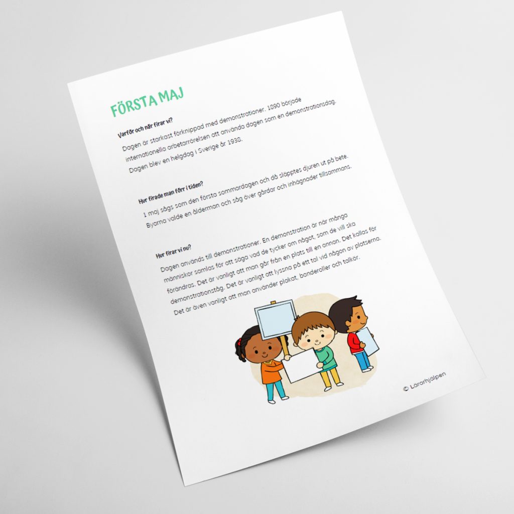 Faktatext – första maj