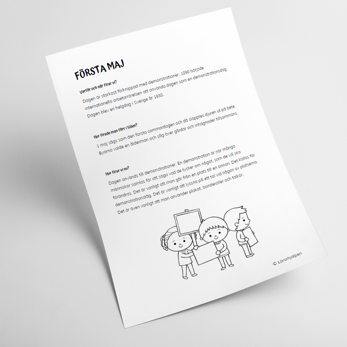 Faktatext - första maj