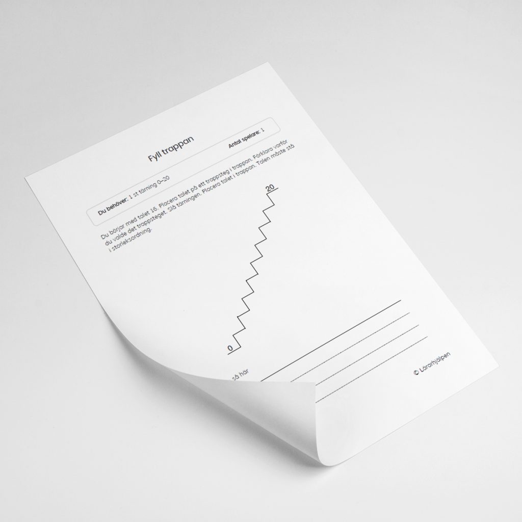 Spel – fyll trappan