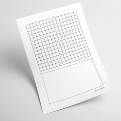 Halvrutat papper