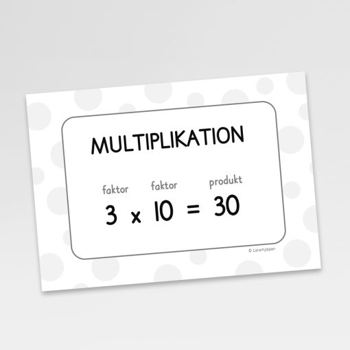 Multiplikationsskylt