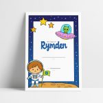 Framsida till arbete om rymden - bild 1