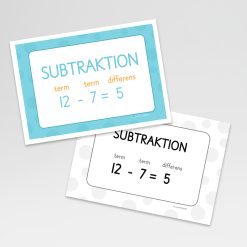 Subtraktionsskylt