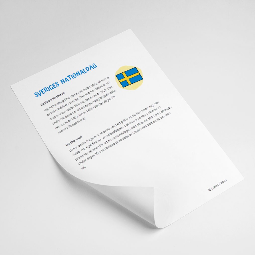 Faktatext – Sveriges nationaldag