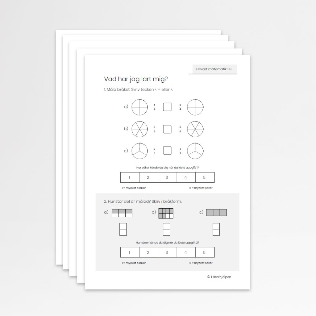 Favorit matematik 3B – terminstest