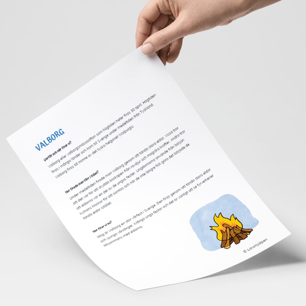 Faktatext – valborg