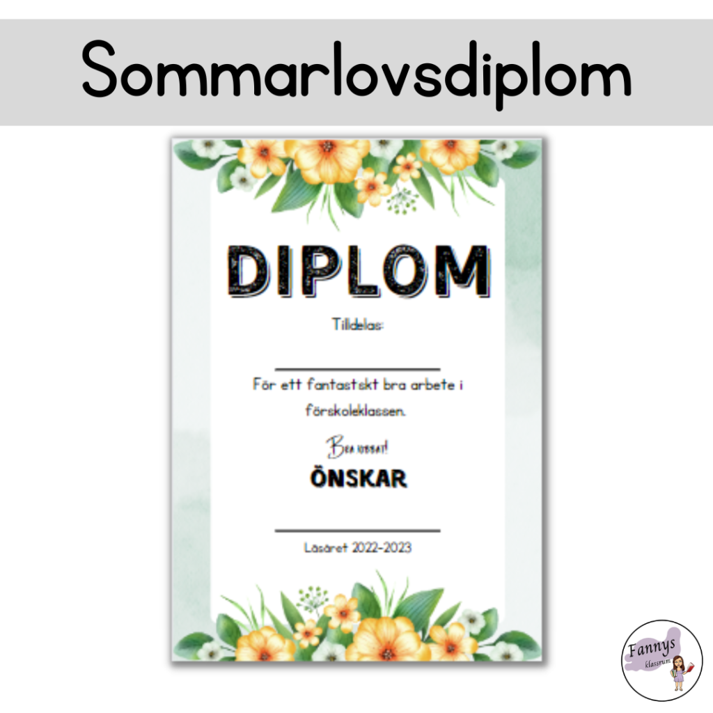 Diplom skolavslutning