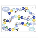 Mattespel – ”Lilla plus 3” i rymden - bild 1