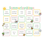Läsbingo – sommarlov - bild 1