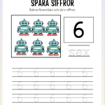 Träna siffror, addition och subtraktion - bild 4