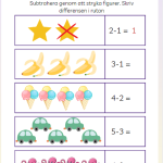 Träna siffror, addition och subtraktion - bild 8