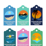 Skolavslutningspaket med vimplar, etiketter och läsbingo - bild 8