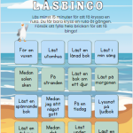 Paket med 3 st sommarlovsbingon läs, matte och idrott - bild 3