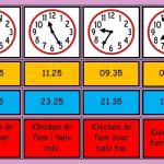 Klockan – para ihop digitala tider, analog tid och uttryck - bild 4