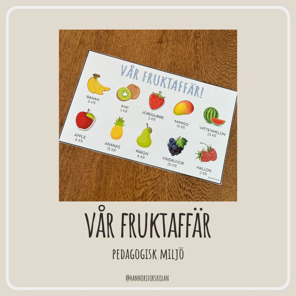 Vår fruktaffär!
