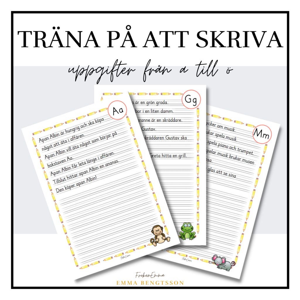 Träna på att skriva A-Ö