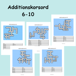 Additionskorsord 6-10