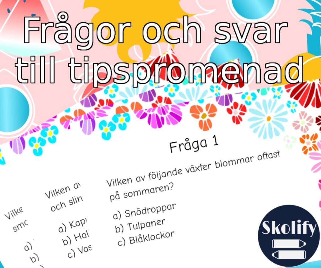 Tipspromenad – Sommartema, Växter – A5
