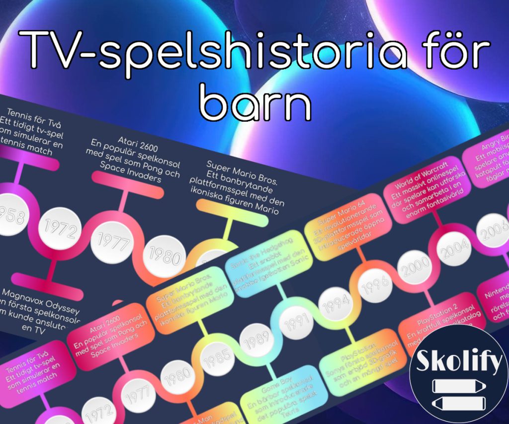 TV-spelshistoria För Barn | Redigerbar Text
