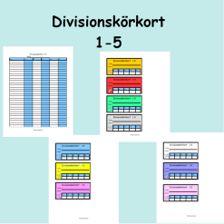 Divisionskörkort 1-5