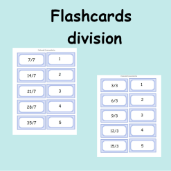 Flashcards divisionstabellen