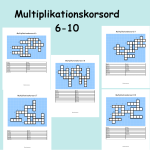 Multiplikationskorsord 6-10 - bild 1