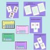 Multiplikationskörkort 1-10 paket med 3 övningshäften och flashcards