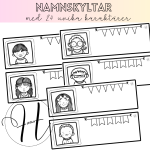 Namnskyltar med 24 karaktärer - bild 1