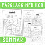 Färglägg med kod – sommar - bild 1