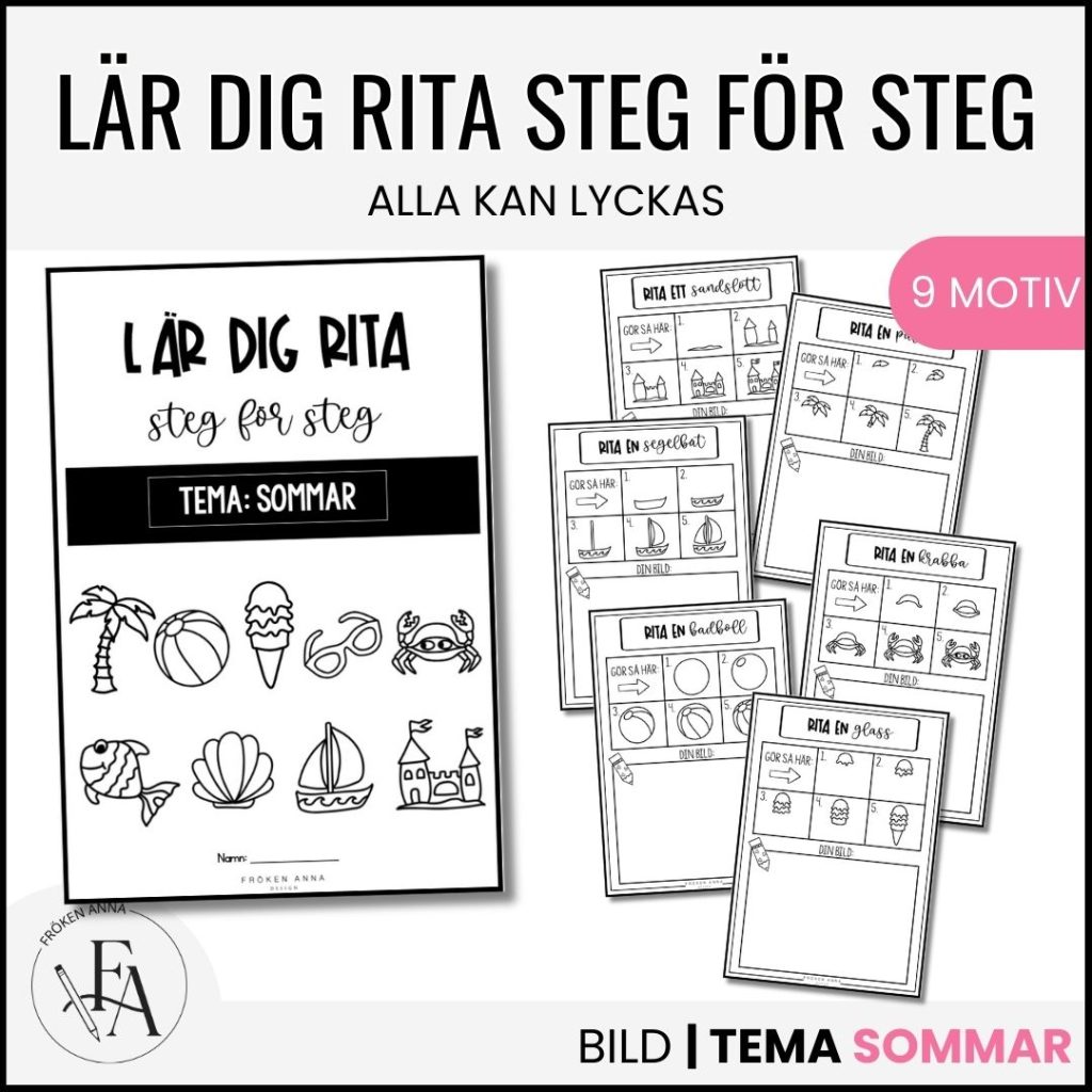 Lär dig rita steg för steg | Tema sommar