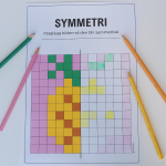 Symmetri – färglägg, tema sommar - bild 2