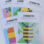 Symmetri – färglägg, tema sommar - bild 3