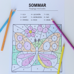 Färglägg med kod – sommar - bild 2