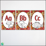 Väggalfabetet – Röd höst - bild 2