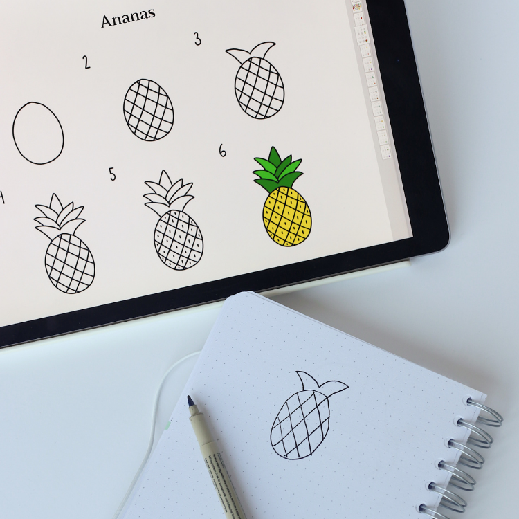 Lär dig rita steg för steg – tema sommar