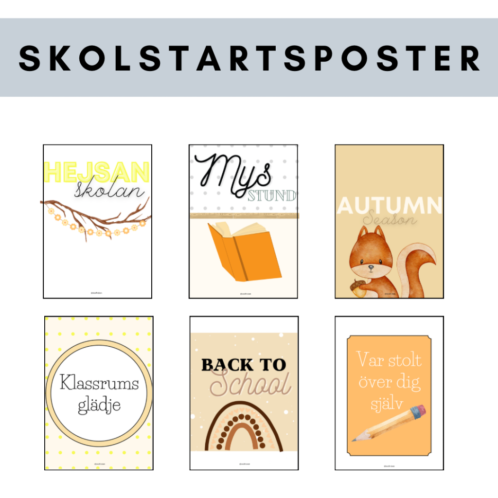 Skolstartsposter
