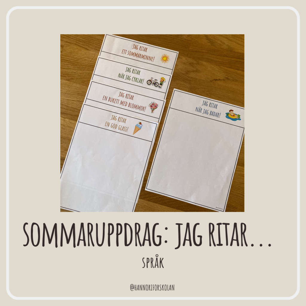 Sommaruppdrag: jag ritar…