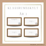 Klassrumsskylt för år 1-3 - bild 1