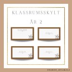 Klassrumsskylt för år 1-3 - bild 2