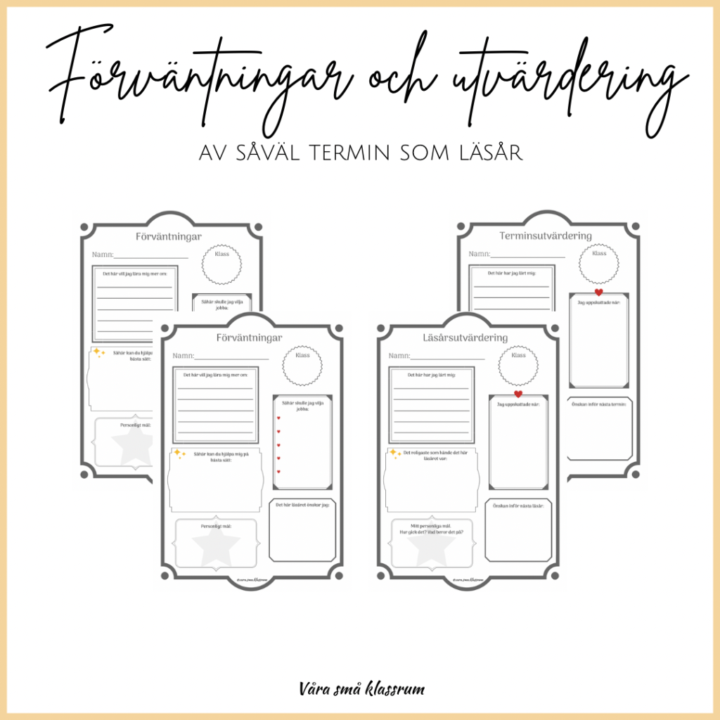 Förväntningar och utvärdering av termin och läsår