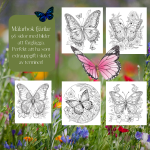 Målarbok fjärilar - bild 1