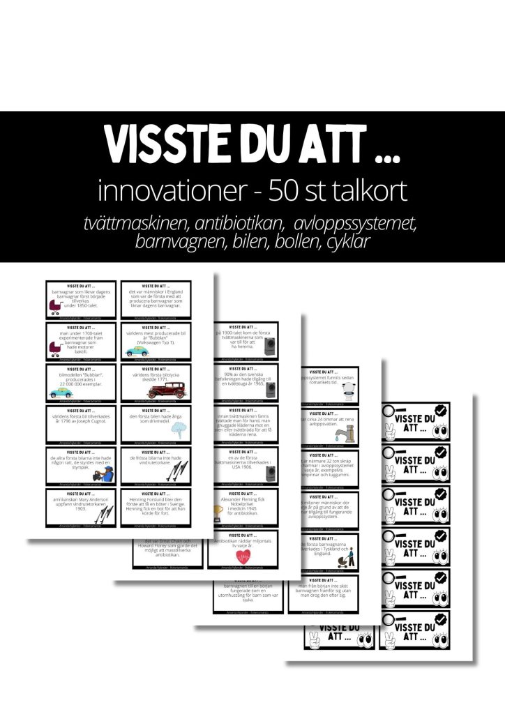 Visste du att … 50 talkort (Innovationer 1)