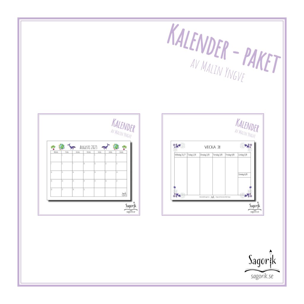 Kalenderpaket 2023-2024