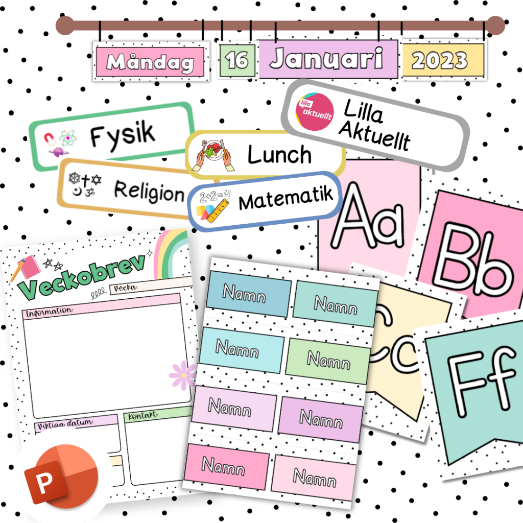 Klassrumspaket färgglatt