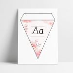 Alfabetsvimplar – rosa - bild 1