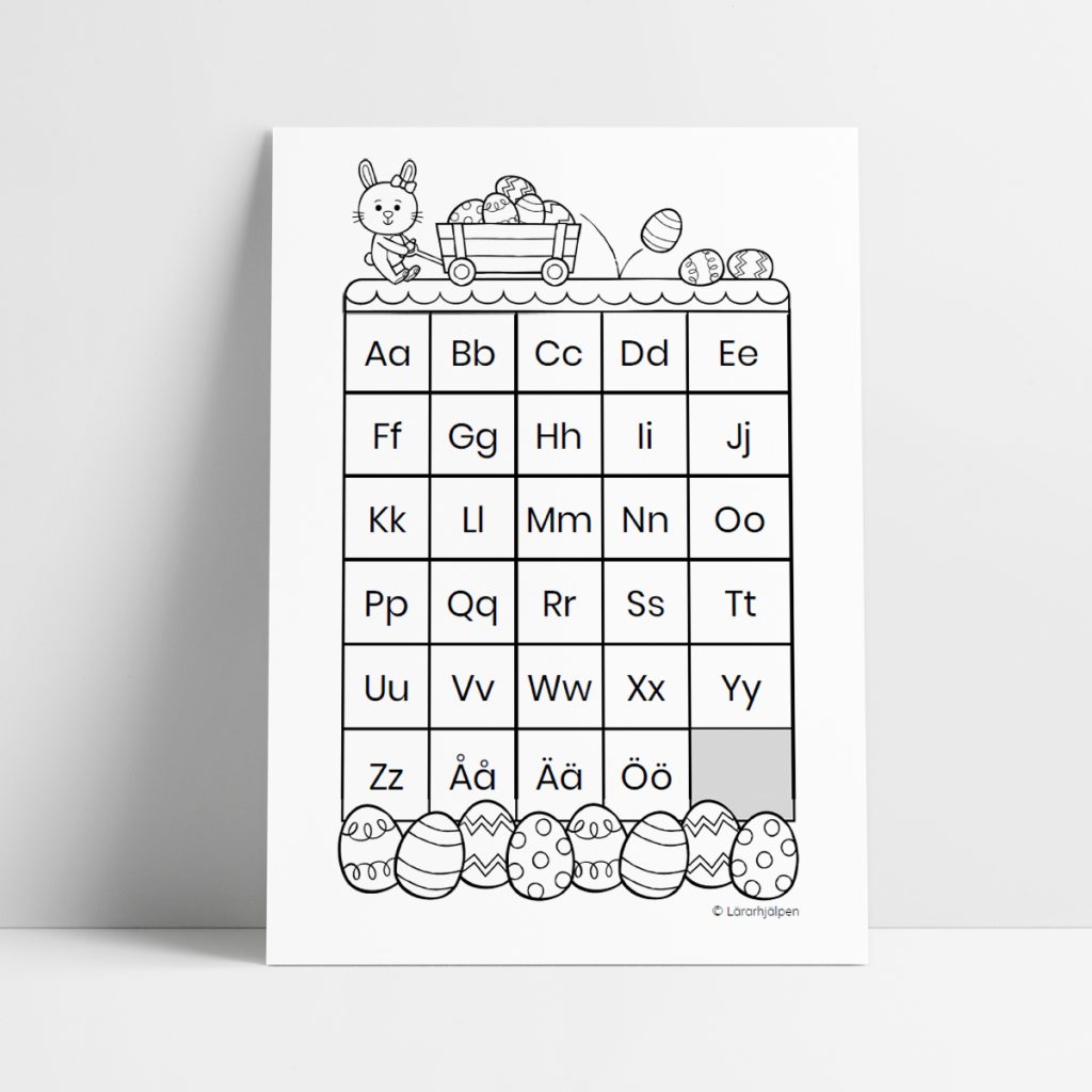 Bokstavsjakt – bingobricka