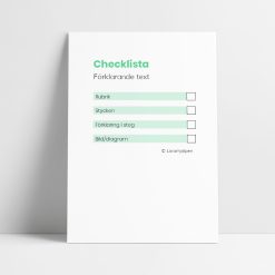 Checklista - förklarande text