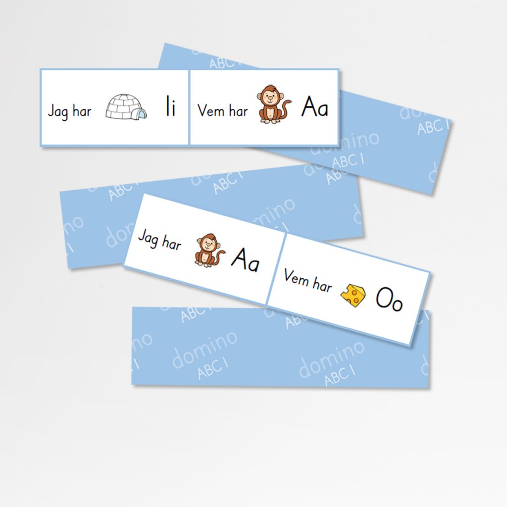 Alfabetsdomino – bildstöd